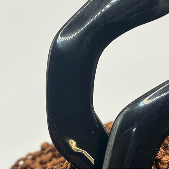 Handmade Brown Boho Crochet Tote/Bag | Vintage Style Clutch Purse - Picture 9 of 9